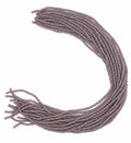 Faceted Glass Beads - Dusty Lavender Grey, 3.2 x 2.7 mm