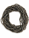 Faceted Glass Beads - Iridescent Gunmetal Bronze, 4.3 x 3.7 mm