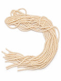 Faceted Glass Beads - Creamy Pearl White, 4.3 x 3.7 mm