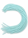 Faceted Glass Beads - Seafoam Blue, 4 x 3 mm Roundelle