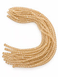 Crystal Rondelle Beads - Light Champagne Gold, 8 x 6 mm