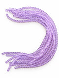 Crystal Rondelle Beads - Light Amethyst, 8 x 6 mm