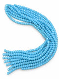 Crystal Rondelle Beads - Aqua Blue, 8 x 6 mm