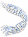 Crystal Rondelle Beads - Baby Blue Pearl Mix, 8 x 6 mm