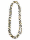 K9 Smoky Silver AB Glass Beads - Faceted Teardrop, 6 x 9 mm