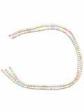 Bicone Glass Beads - Pastel Rainbow Mix, 4 mm